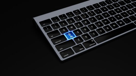 a keyboard with AI button