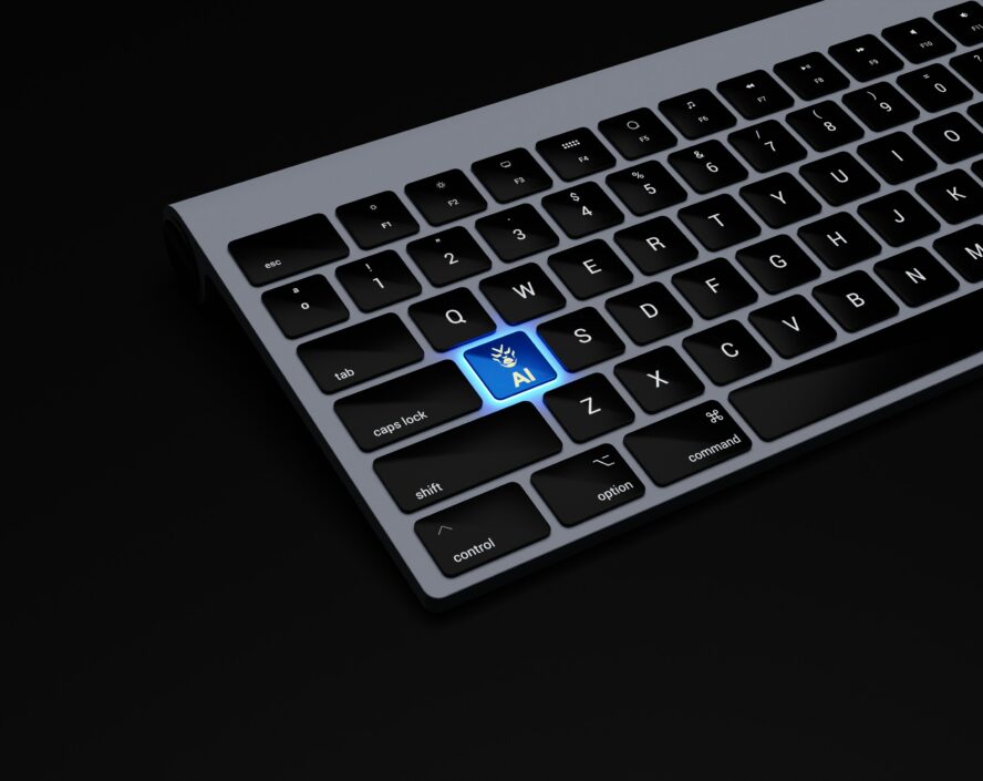 a keyboard with AI button