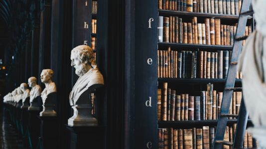 a section inside a library