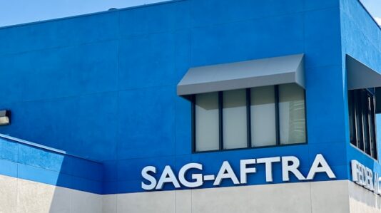 blue building signage of SAG-AFTRA